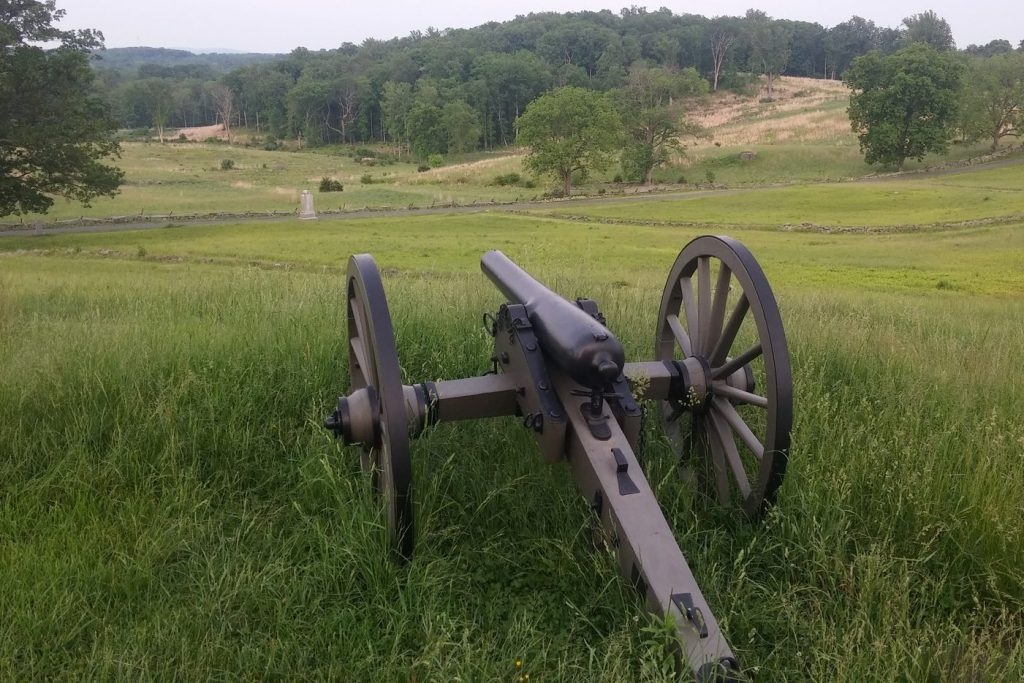 Cannon in the Gettysburg Battlefield